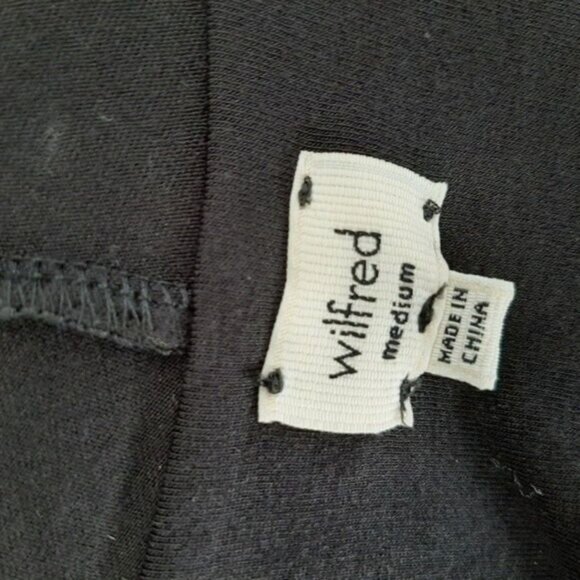 WILFRED Aritzia Faux Wrap Drop Waist Mini Dress Sz M Flawed - Picture 10 of 12